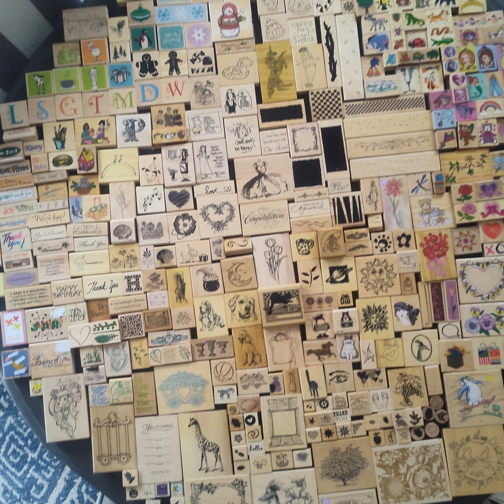 Creative Wooden Stamp Collection for Home Design HUGE LOT